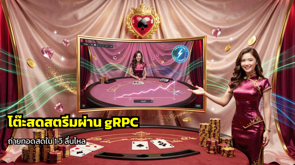 โต๊ะสดสตรีมผ่าน gRPC